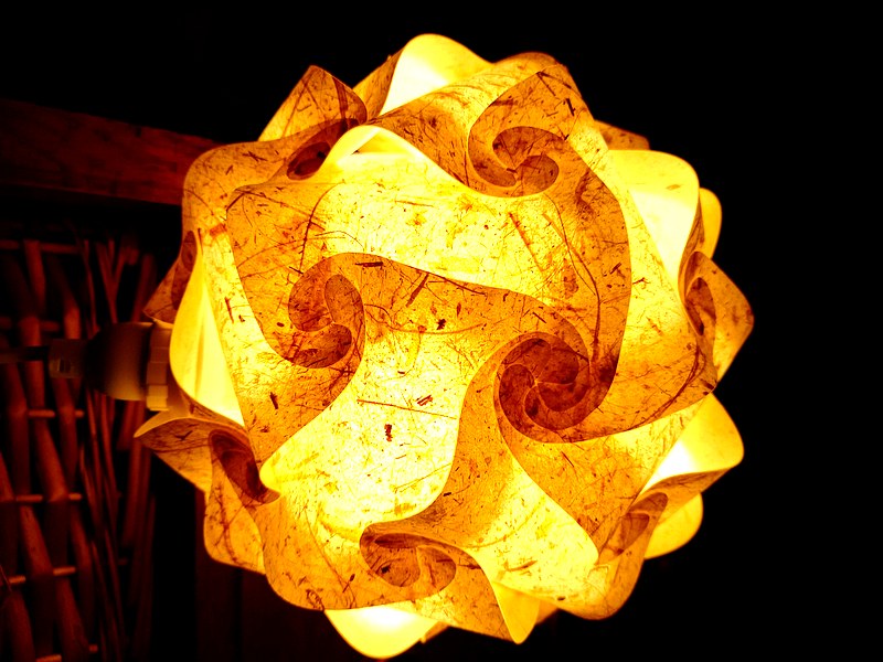 Stecklampe Naturpapier
